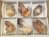 Natural Red Hematoid Quartz Clusters x 6 From Karoi, Zimbabwe - Toprock Gemstones and Minerals 
