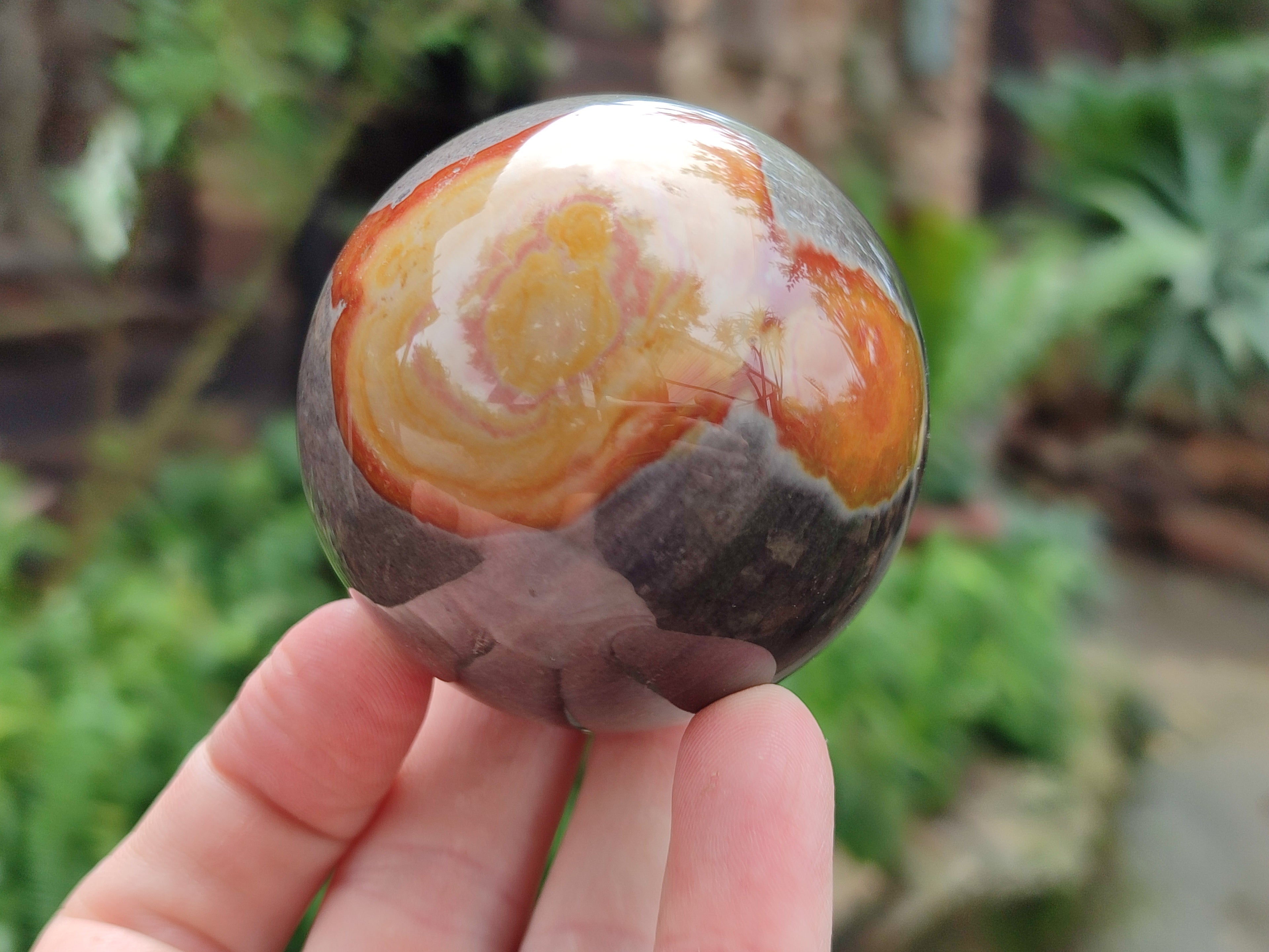 Polished Polychrome Jasper Spheres x 4 From Mahajanga, Madagascar - Toprock Gemstones and Minerals 