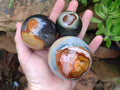 Polished Polychrome Jasper Spheres x 4 From Mahajanga, Madagascar - Toprock Gemstones and Minerals 
