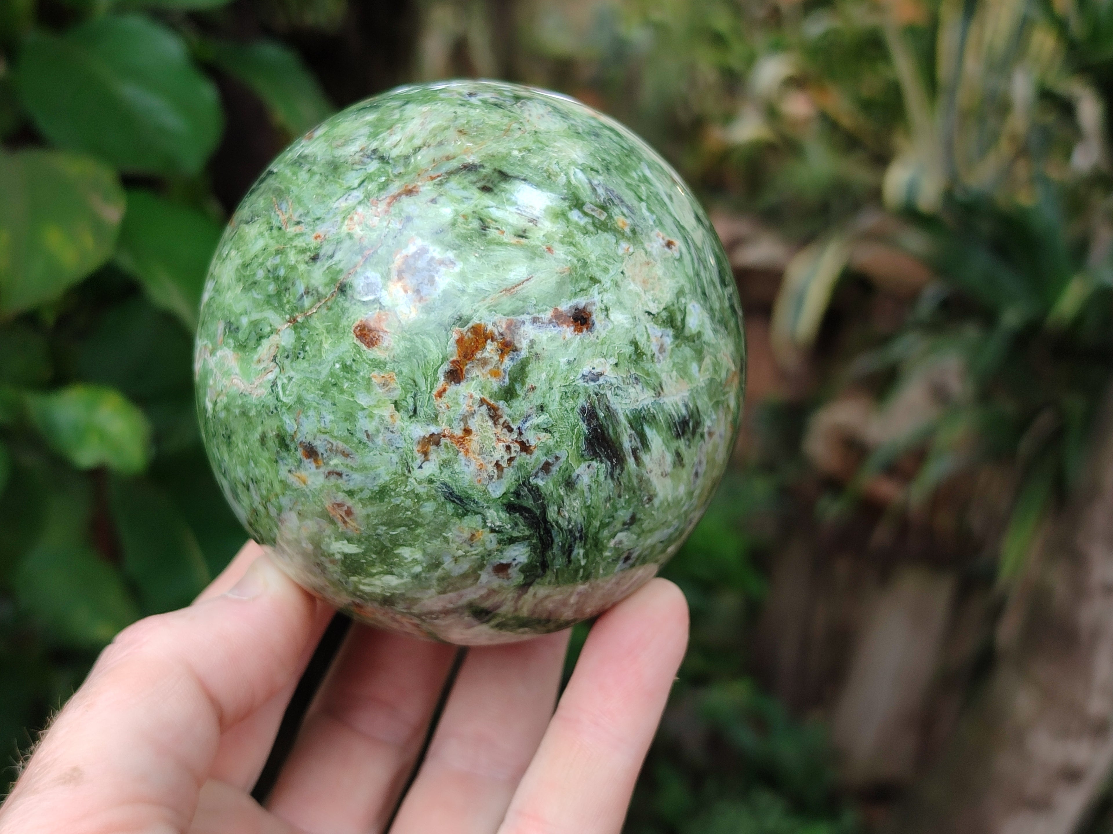 Polished Chrysoprase Spheres x 3 From Madagascar - Toprock Gemstones and Minerals 