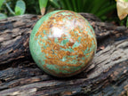 Polished Chrysoprase Spheres x 3 From Madagascar - Toprock Gemstones and Minerals 