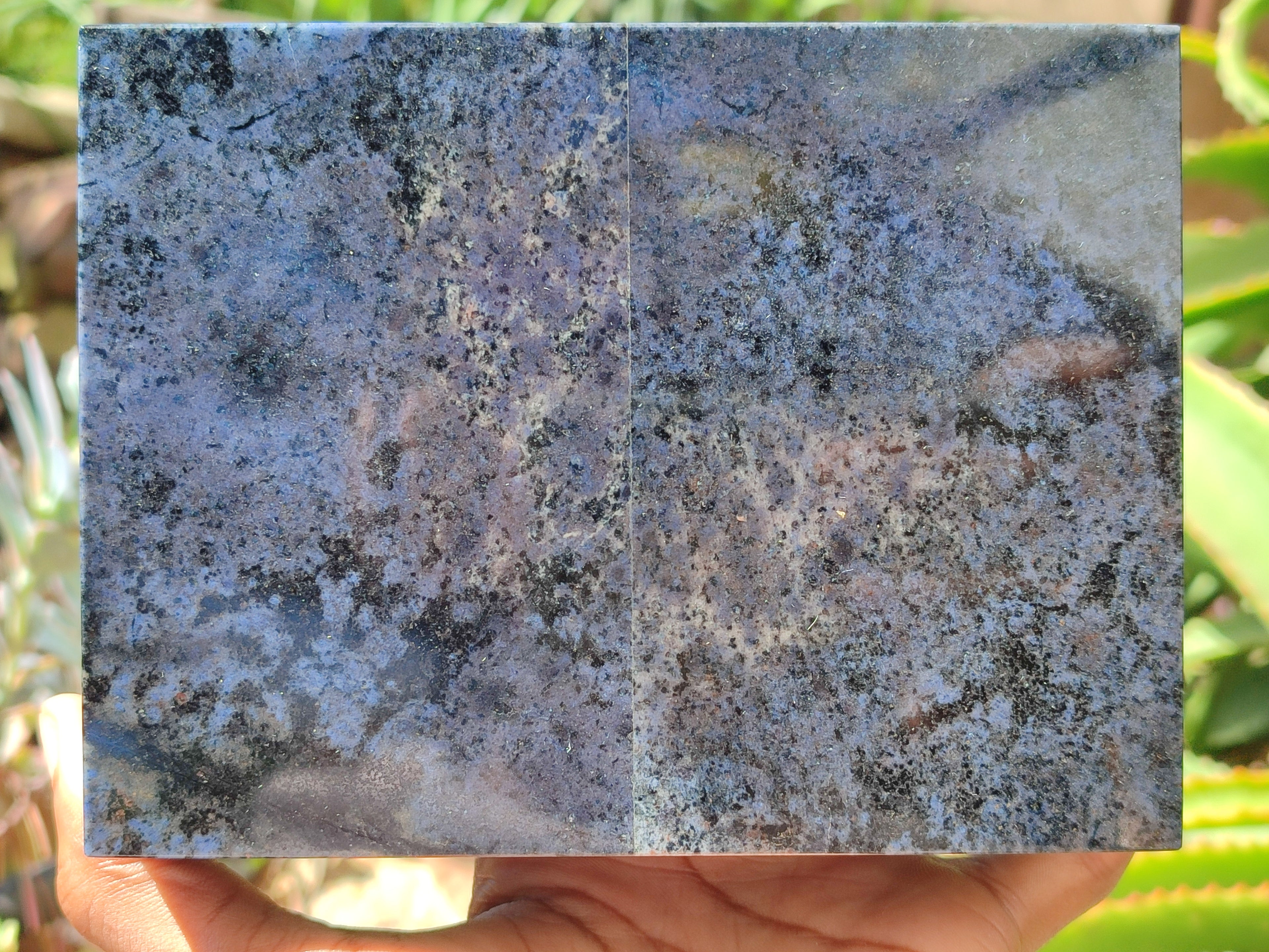 Hand Made Dumortierite Jewellery Box x 1 From Mozambique - Toprock Gemstones and Minerals 