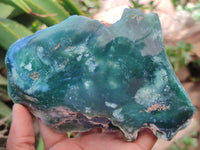Polished On One Side Emerald Mtorolite Plates x 2 From Mutorashanga, Zimbabwe - Toprock Gemstones and Minerals 