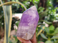 Polished Chevron Amethyst Points x 6 From Madagascar - Toprock Gemstones and Minerals 