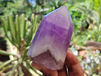 Polished Chevron Amethyst Points x 6 From Madagascar - Toprock Gemstones and Minerals 