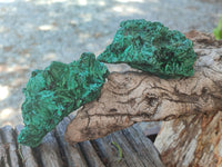 Natural Silky Malachite Specimens x 6 From Kasompe, Congo - Toprock Gemstones and Minerals 