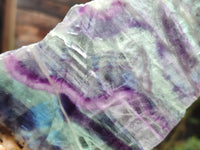 Polished Watermelon Fluorite Slices x 2 From Uis, Namibia - Toprock Gemstones and Minerals 