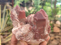 Natural Red Hematoid Quartz Clusters x 3 From Karoi, Zimbabwe - Toprock Gemstones and Minerals 