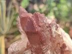Natural Red Hematoid Quartz Clusters x 3 From Karoi, Zimbabwe - Toprock Gemstones and Minerals 