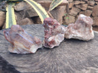 Natural Red Hematoid Quartz Clusters x 3 From Karoi, Zimbabwe - Toprock Gemstones and Minerals 