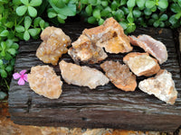 Natural Limonite Quartz Clusters x 12 From Solwezi, Zambia - Toprock Gemstones and Minerals 