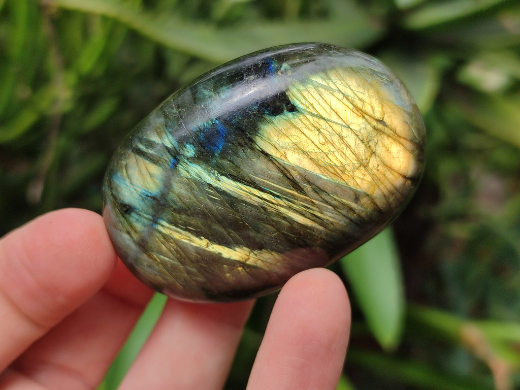 Polished Labradorite Palm Stones x 12 From Tulear, Madagascar - Toprock Gemstones and Minerals 