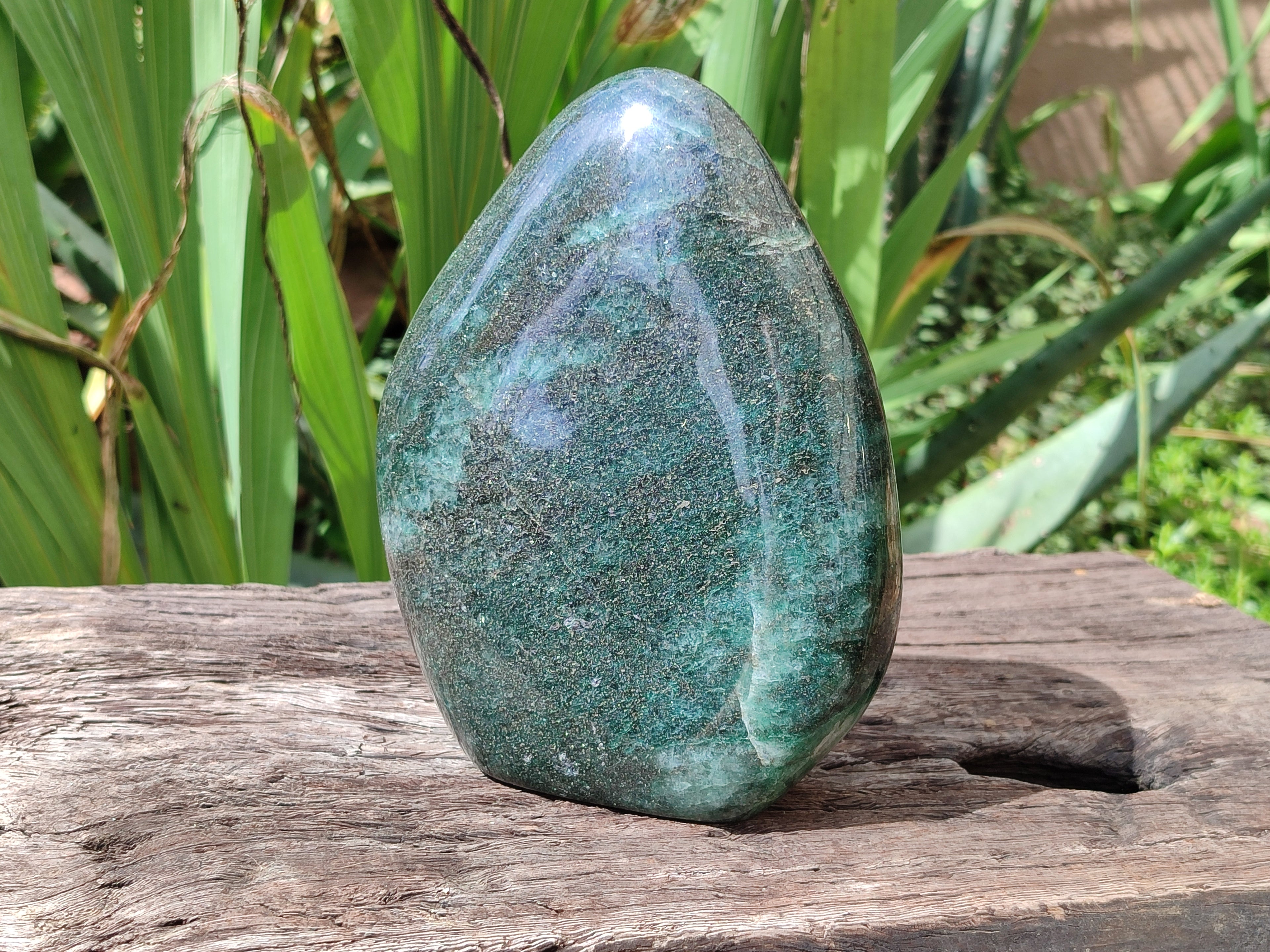 Polished Fuchsite Standing Free Form x 1 From Madagascar - Toprock Gemstones and Minerals 