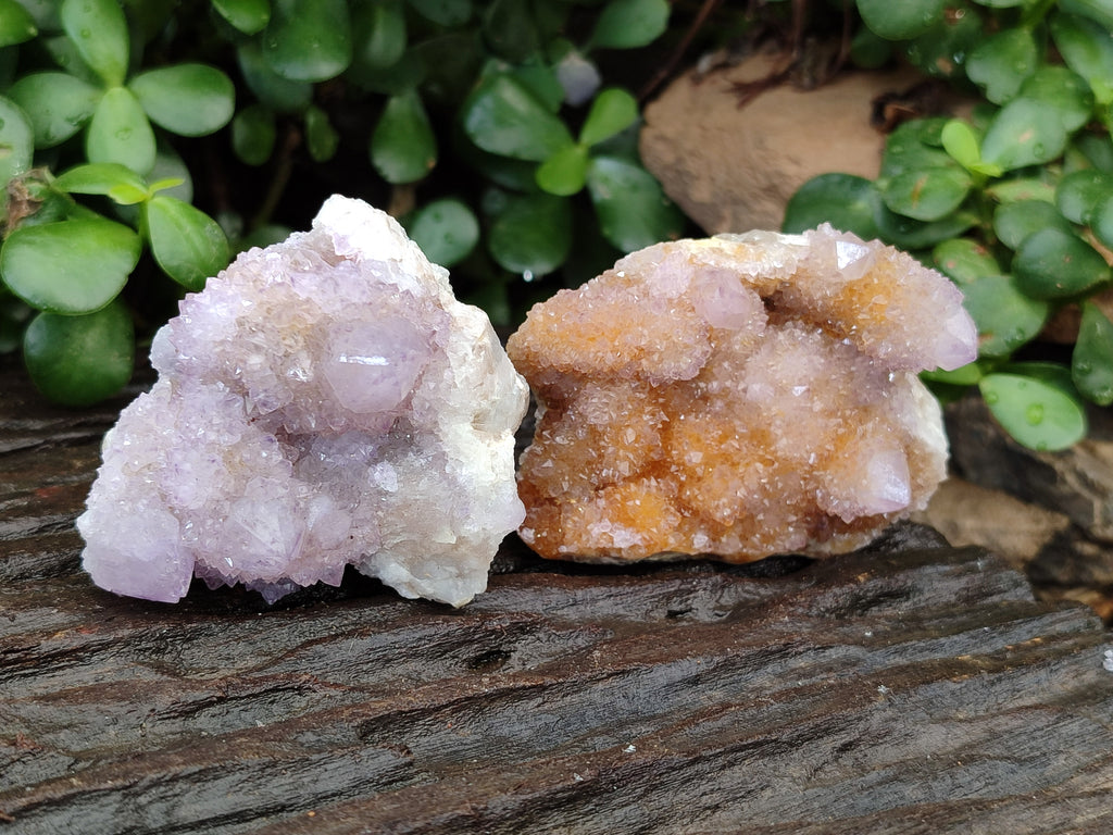 Natural Amethyst Spirit Quartz Clusters x 12 From Boekenhouthoek, South Africa - Toprock Gemstones and Minerals 