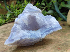 Natural Etched Blue Chalcedony Specimens x 2 From Nsanje, Malawi - Toprock Gemstones and Minerals 