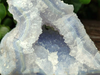 Natural Etched Blue Chalcedony Specimens x 2 From Nsanje, Malawi - Toprock Gemstones and Minerals 