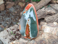 Polished Polychrome Jasper Standing Free Forms x 3 From Mahajanga, Madagascar - Toprock Gemstones and Minerals 