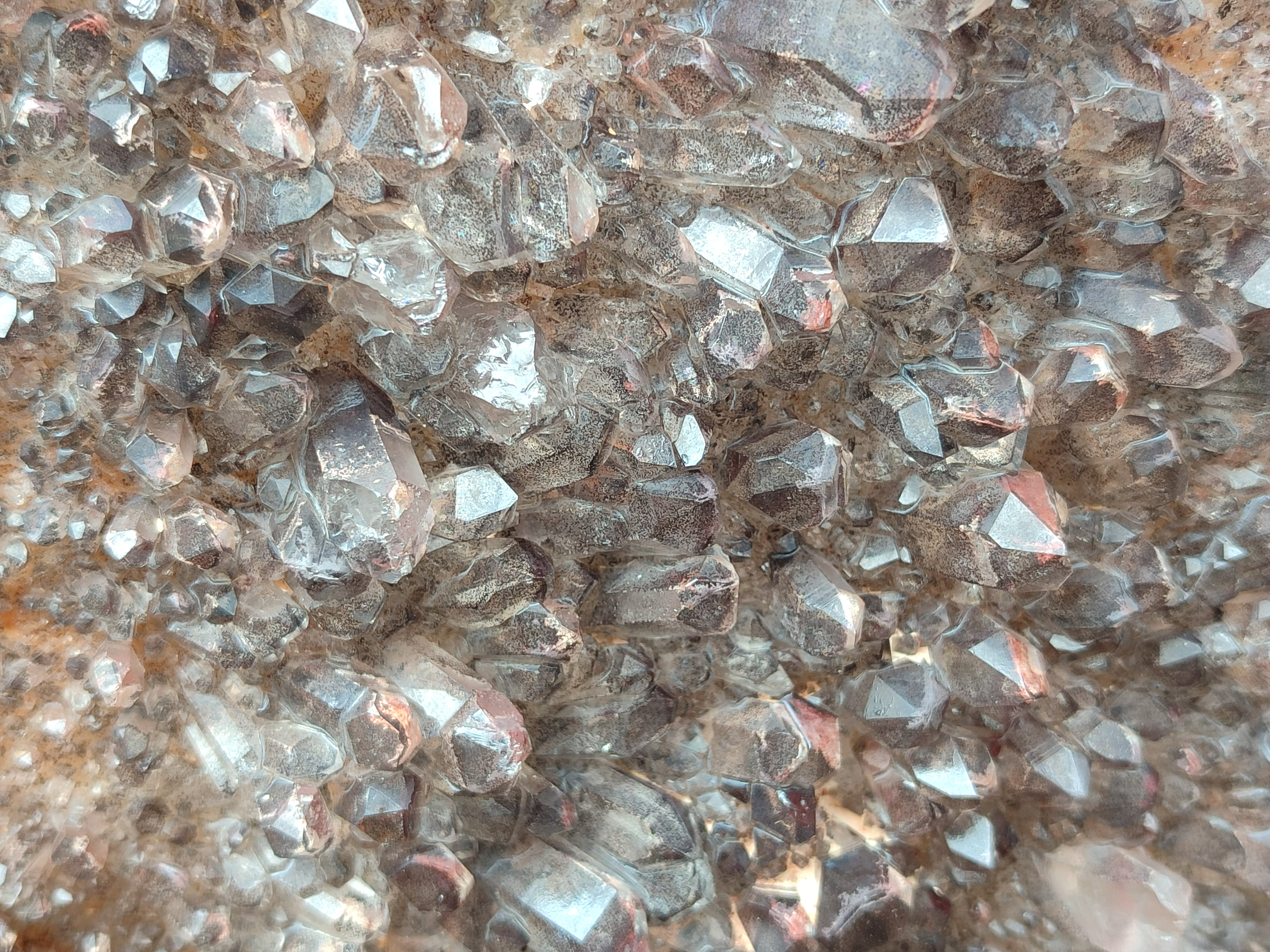 Natural Hematoid Quartz Cluster x 1 From Zambia - Toprock Gemstones and Minerals 