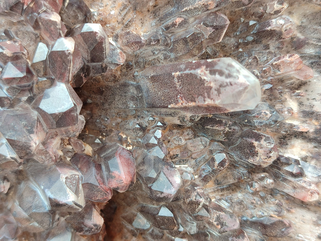 Natural Hematoid Quartz Cluster x 1 From Zambia - Toprock Gemstones and Minerals 