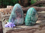Polished Fuchsite Standing Free Forms x 2 From Madagascar - Toprock Gemstones and Minerals 