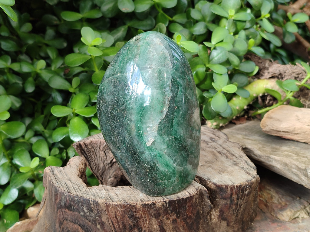 Polished Fuchsite Standing Free Forms x 2 From Madagascar - Toprock Gemstones and Minerals 