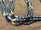 Polished Hematite and Freshwater Pearl Beaded Necklace - Sold Per Item - From Southern Africa - Toprock Gemstones and Minerals 