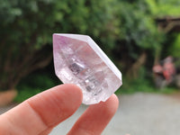 Polished Window Amethyst Quartz Crystals x 9 From Akansobe, Madagascar - Toprock Gemstones and Minerals 