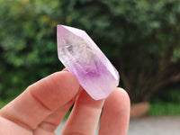 Polished Window Amethyst Quartz Crystals x 9 From Akansobe, Madagascar - Toprock Gemstones and Minerals 