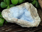 Natural Blue Lace Agate Geode Specimens x 12 From Malawi - Toprock Gemstones and Minerals 