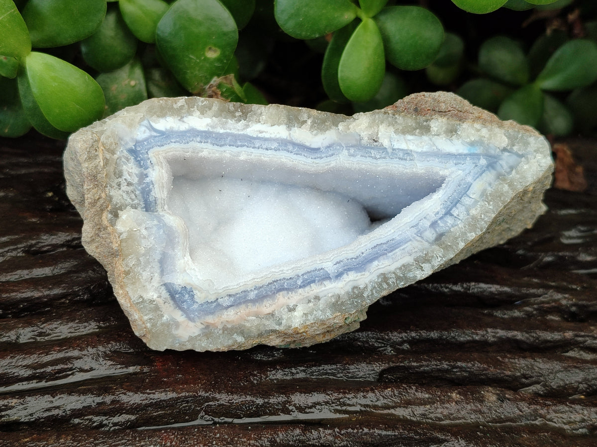 Natural Blue Lace Agate Geode Specimens x 12 From Malawi - Toprock Gemstones and Minerals 