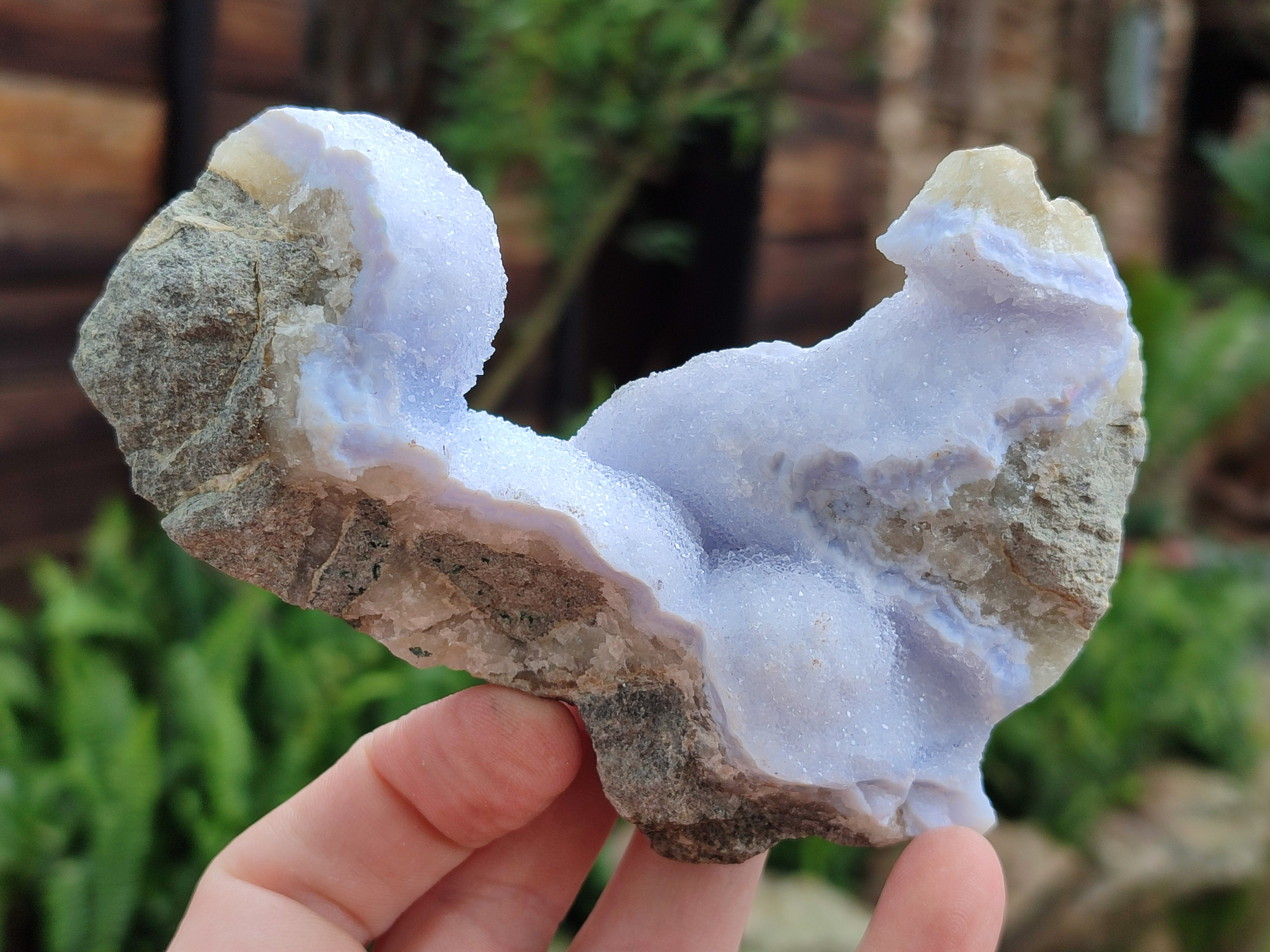 Natural Blue Lace Agate Geode Specimens x 12 From Malawi - Toprock Gemstones and Minerals 