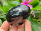 Polished Schorl Black Tourmaline Eggs x 6 From Madagascar - Toprock Gemstones and Minerals 