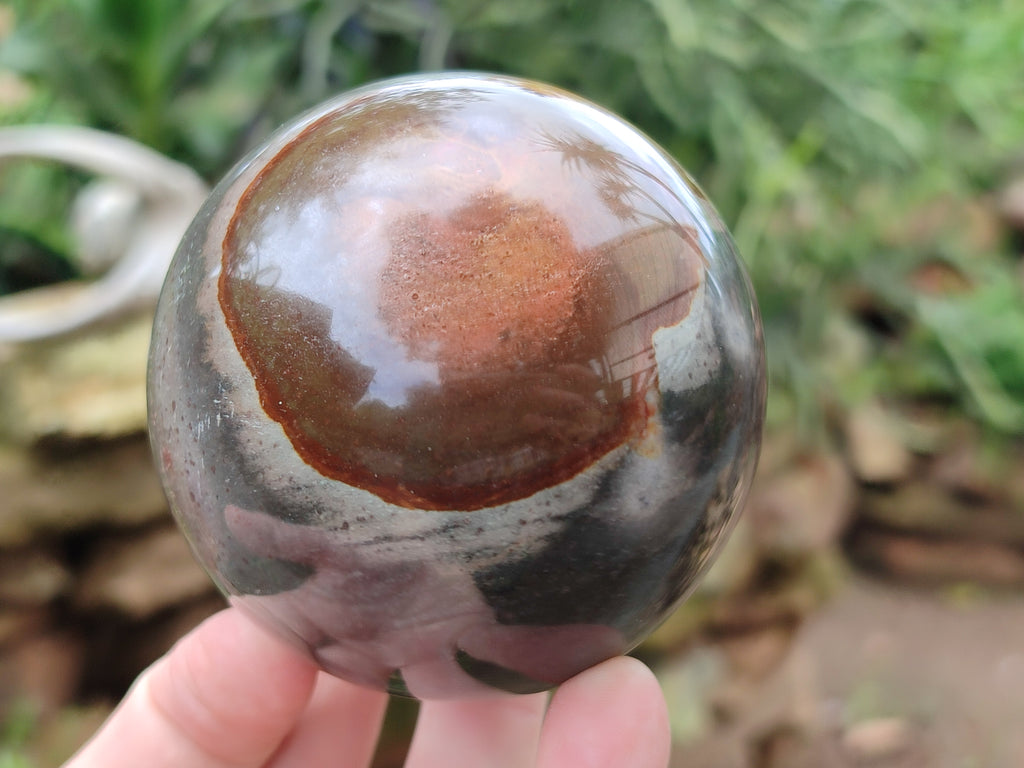 Polished Polychrome Jasper Spheres x 3 From Mahajanga, Madagascar - Toprock Gemstones and Minerals 