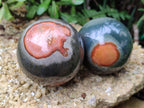 Polished Polychrome Jasper Spheres x 3 From Mahajanga, Madagascar - Toprock Gemstones and Minerals 