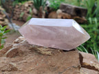 Polished Double Terminated Rose Quartz Points x 6 From Ambatondrazaka, Madagascar - Toprock Gemstones and Minerals 