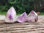 Polished Smokey Amethyst Window Quartz Points x 20 From Akansobe, Madagascar - Toprock Gemstones and Minerals 