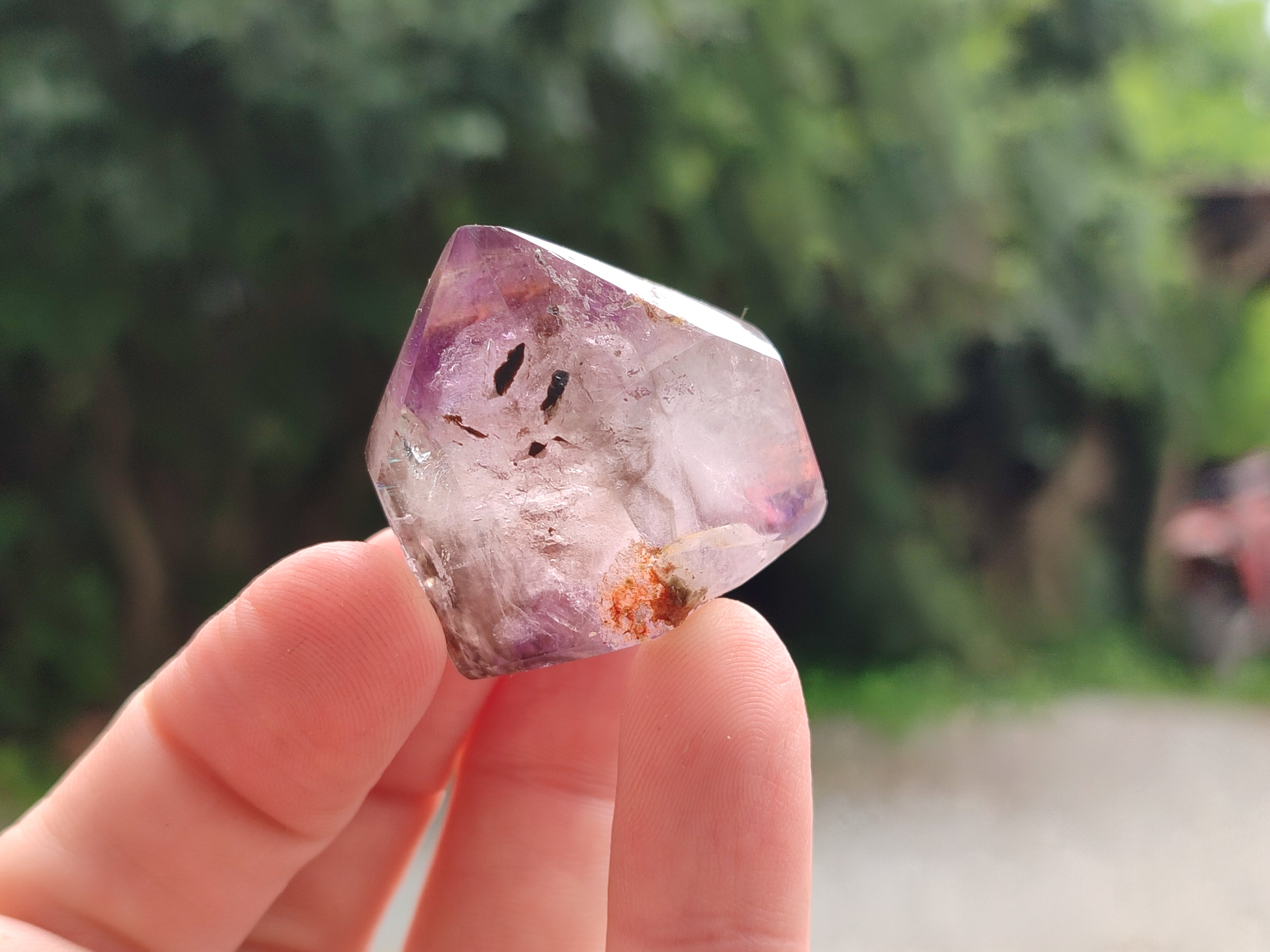 Polished Smokey Amethyst Window Quartz Points x 20 From Akansobe, Madagascar - Toprock Gemstones and Minerals 