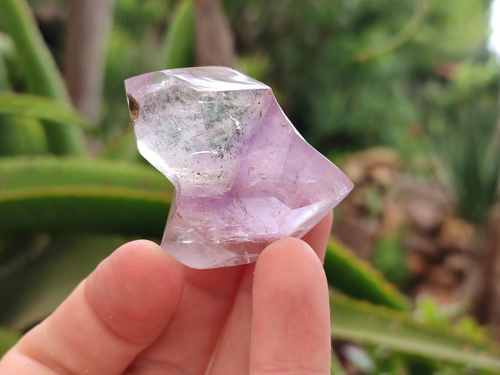 Polished Smokey Amethyst Window Quartz Points x 20 From Akansobe, Madagascar - Toprock Gemstones and Minerals 