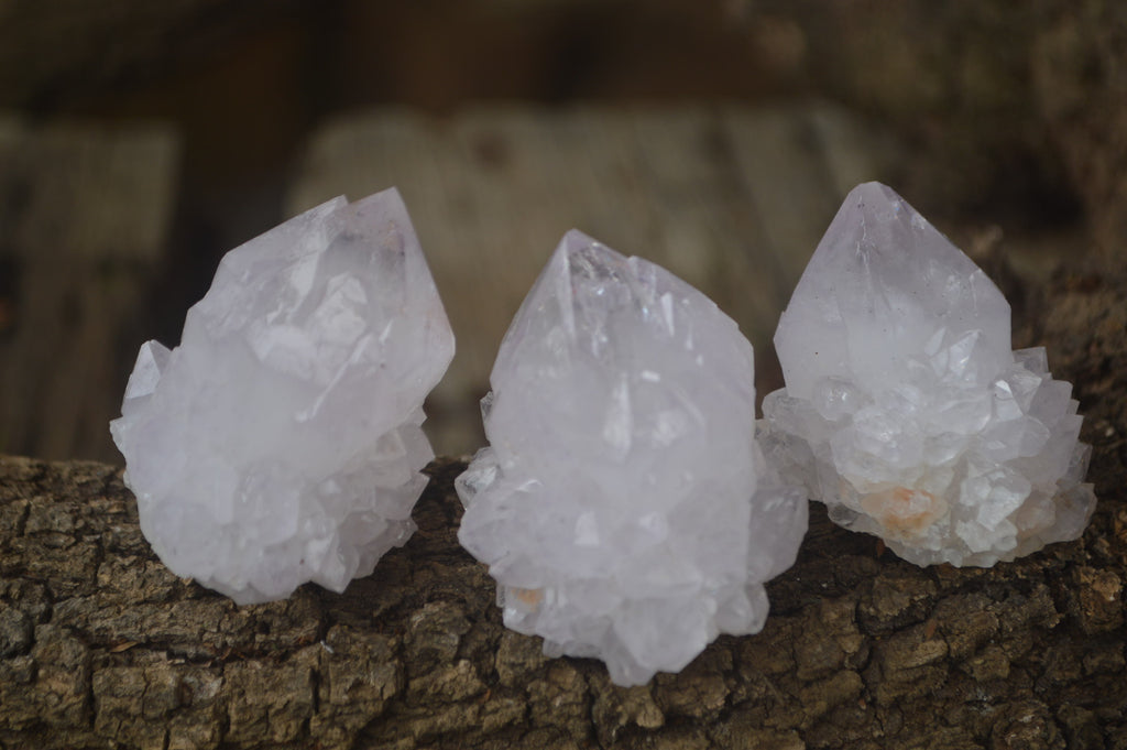 Natural Amethyst Spirit Quartz Clusters x 20 From Boekenhouthoek, South Africa - Toprock Gemstones and Minerals 