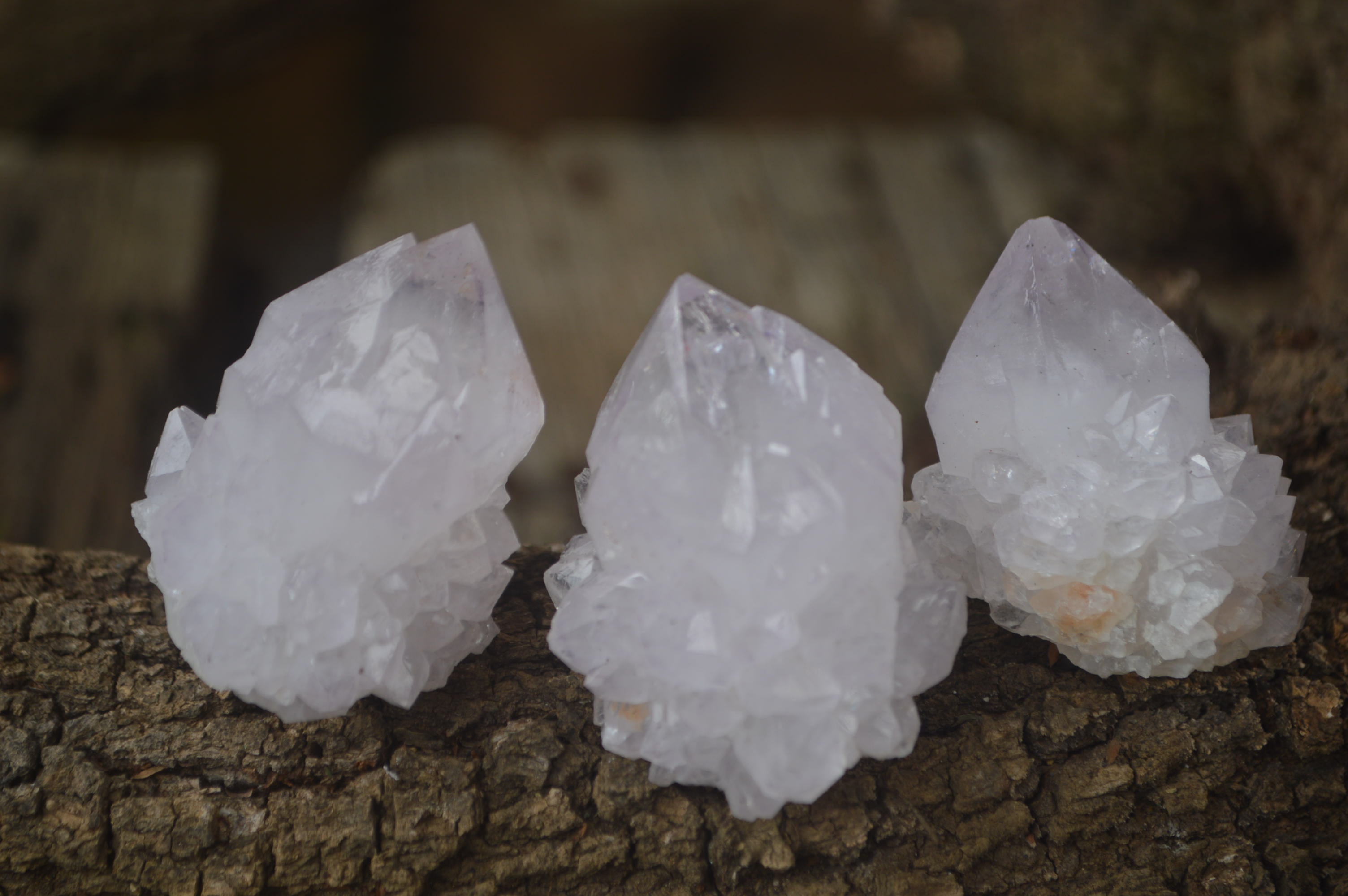 Natural Amethyst Spirit Quartz Clusters x 20 From Boekenhouthoek, South Africa - Toprock Gemstones and Minerals 