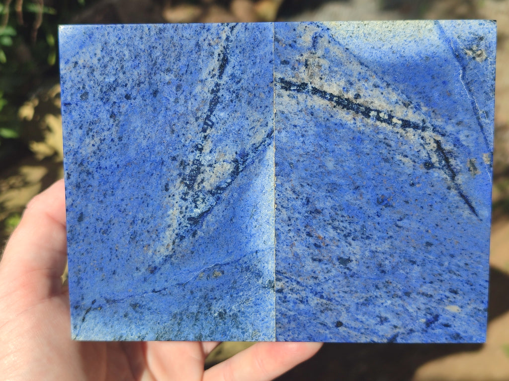 Hand Made Dumortierite Jewellery Box x 1 From Mozambique - Toprock Gemstones and Minerals 