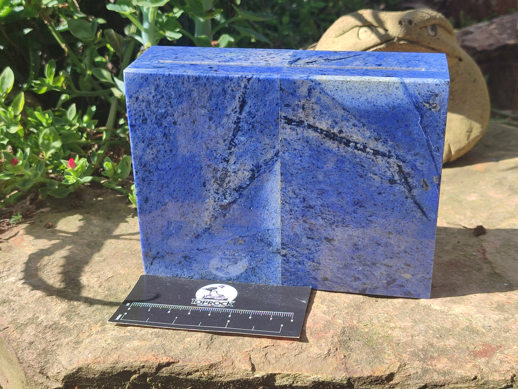 Hand Made Dumortierite Jewellery Box x 1 From Mozambique - Toprock Gemstones and Minerals 
