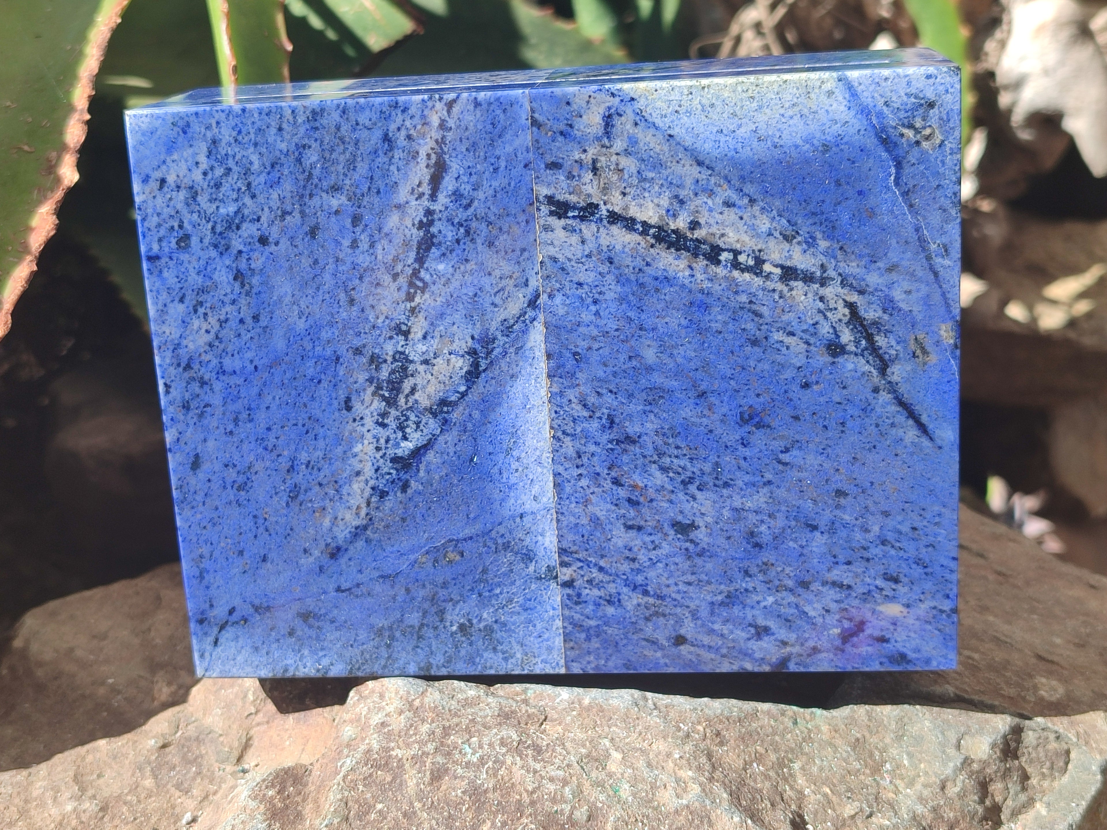 Hand Made Dumortierite Jewellery Box x 1 From Mozambique - Toprock Gemstones and Minerals 