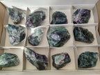 Natural Watermelon Fluorite Cobbed Specimens x 12 From Uis, Namibia - Toprock Gemstones and Minerals 