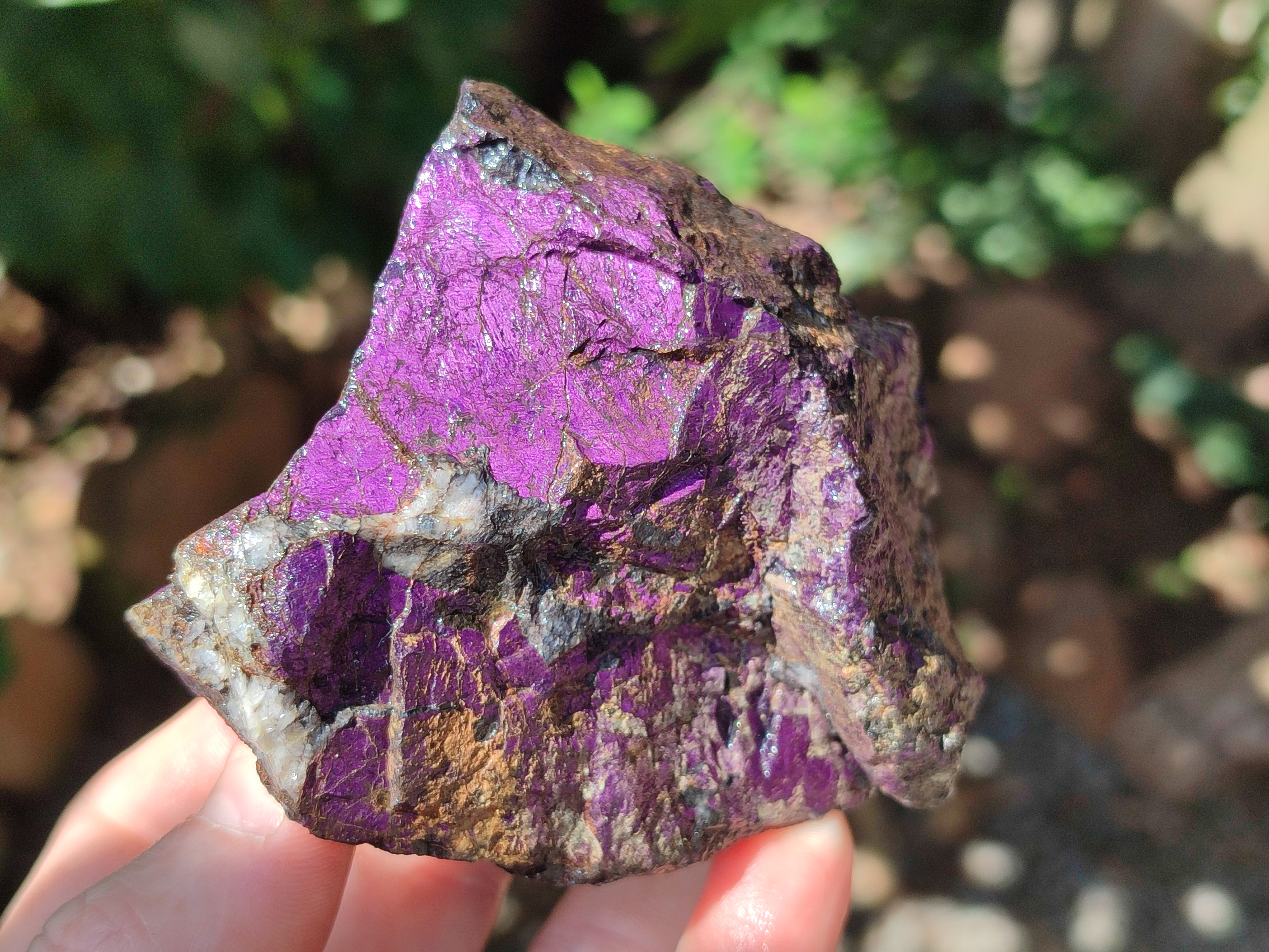 Natural Metallic Purpurite Cobbed Specimens x 6 From Erongo, Namibia - Toprock Gemstones and Minerals 