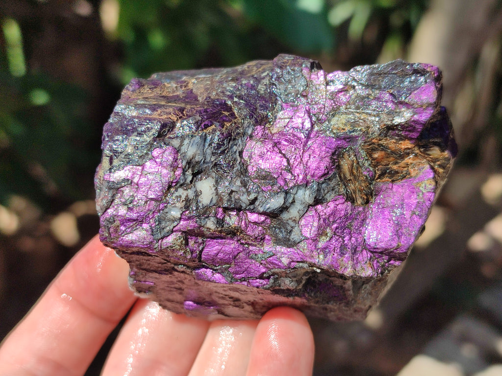 Natural Metallic Purpurite Cobbed Specimens x 6 From Erongo, Namibia - Toprock Gemstones and Minerals 