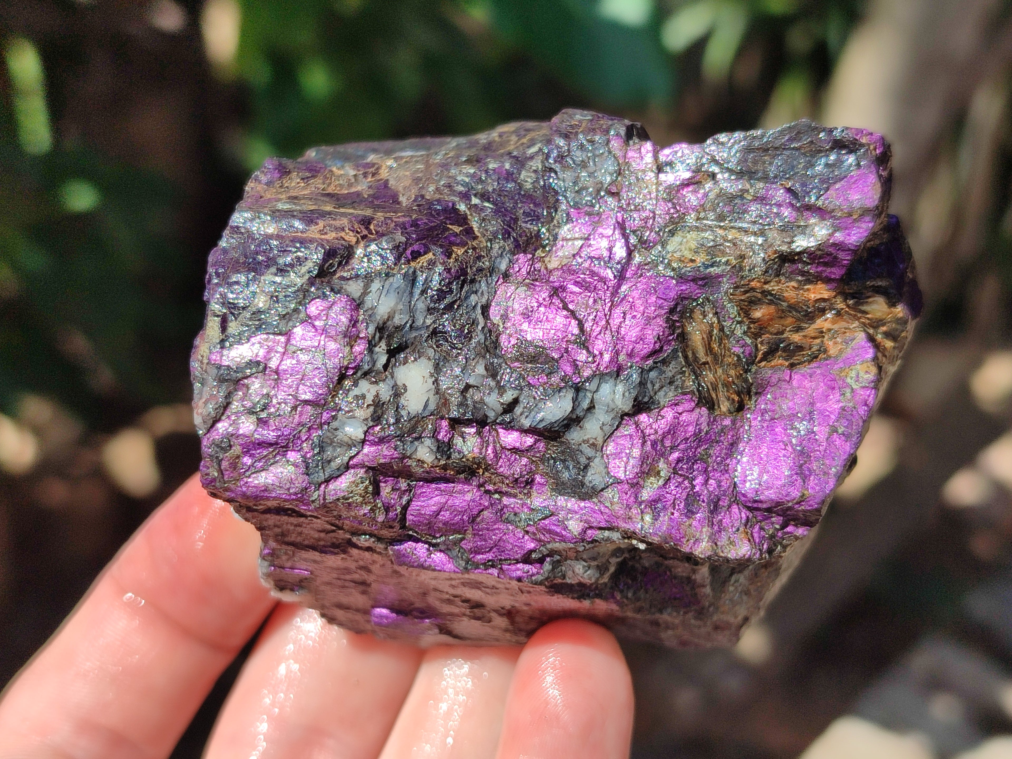 Natural Metallic Purpurite Cobbed Specimens x 6 From Erongo, Namibia - Toprock Gemstones and Minerals 