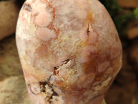 Polished Flower Agate Standing Free Forms x 3 From Antsahalova, Madagascar - Toprock Gemstones and Minerals 