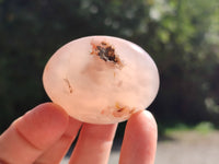 Polished Flower Agate Galet-Palm Stones x 24 From Antsahalova, Madagascar - Toprock Gemstones and Minerals 