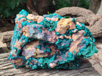 Natural Dioptase Specimen with Pseudomorph Malachite x 1 From Likasi, Congo - Toprock Gemstones and Minerals 